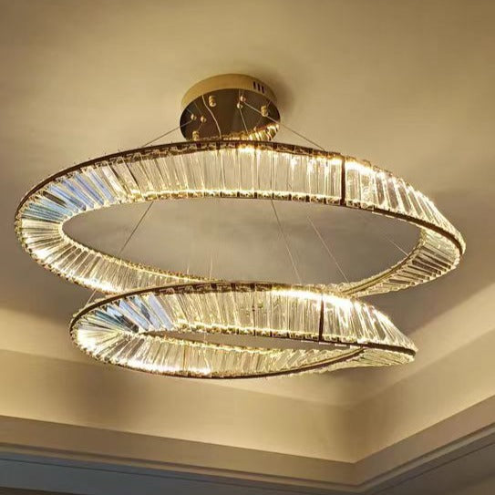 Melia Double Ring Circular Chandelier