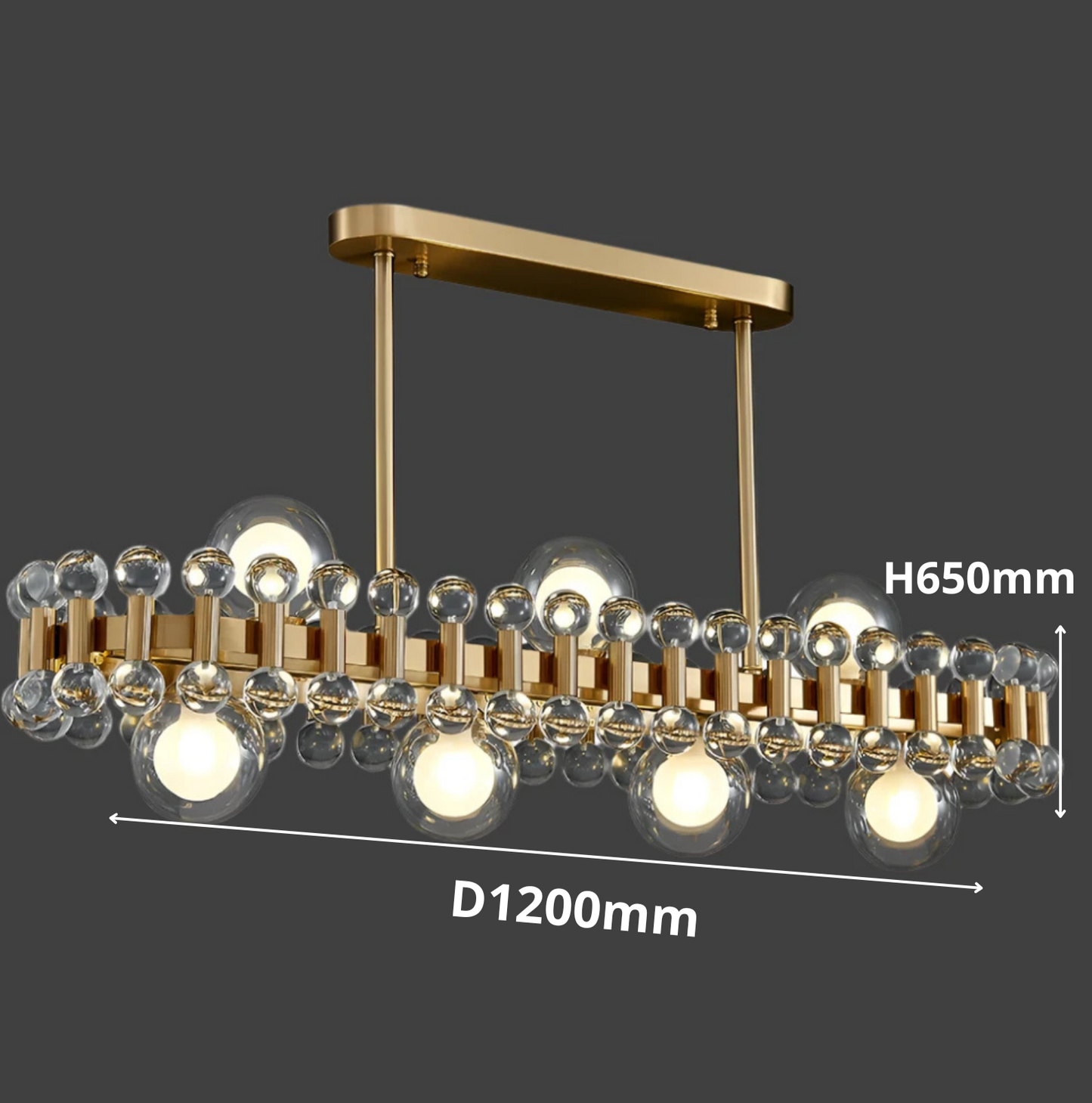 ALYTUS RECTANGULAR CHANDELIER II