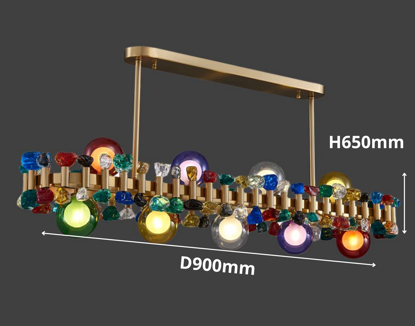 ALYTUS RECTANGULAR CHANDELIER II