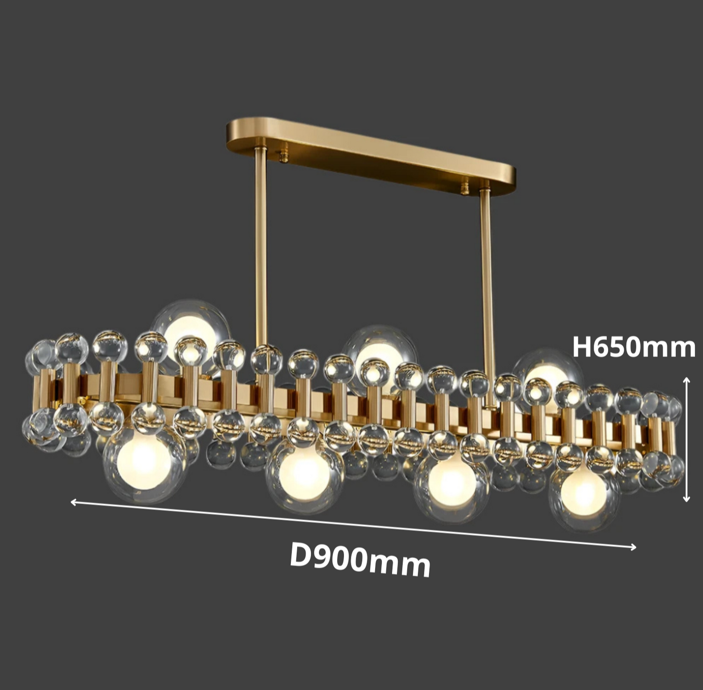 ALYTUS RECTANGULAR CHANDELIER II