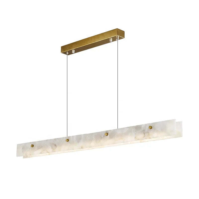 gEOMETRIC Marble Linear Chandelier
