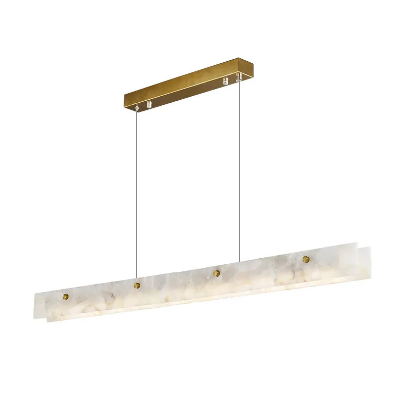 gEOMETRIC Marble Linear Chandelier