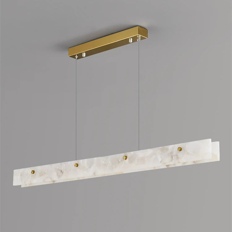gEOMETRIC Marble Linear Chandelier