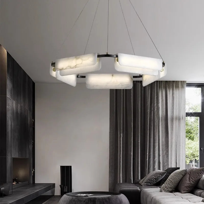 Melilla Marble Circular Chandelier