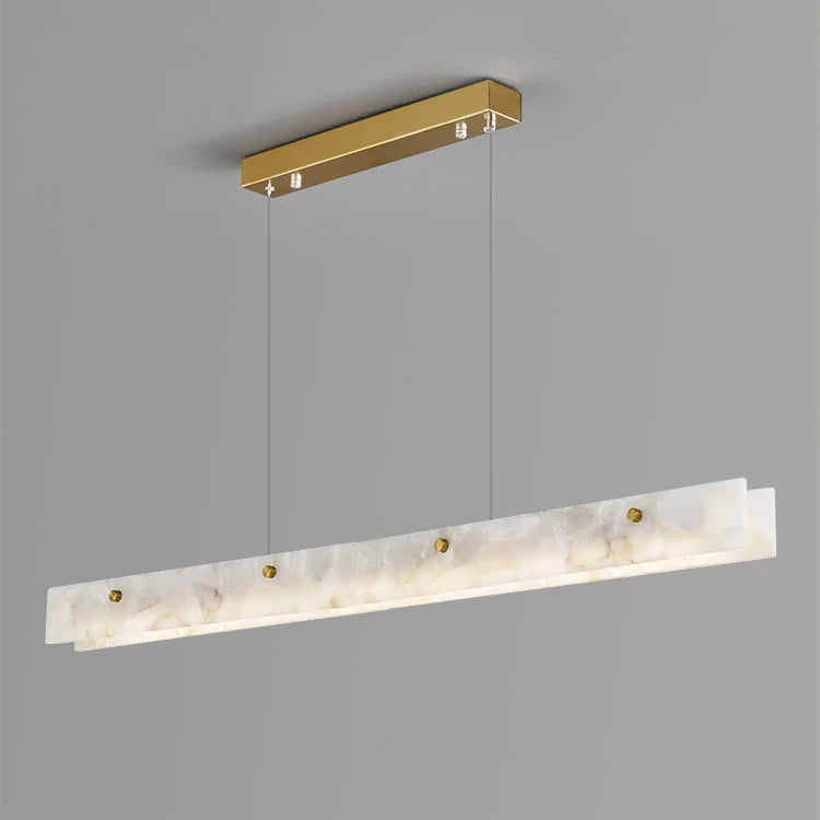 gEOMETRIC Marble Linear Chandelier