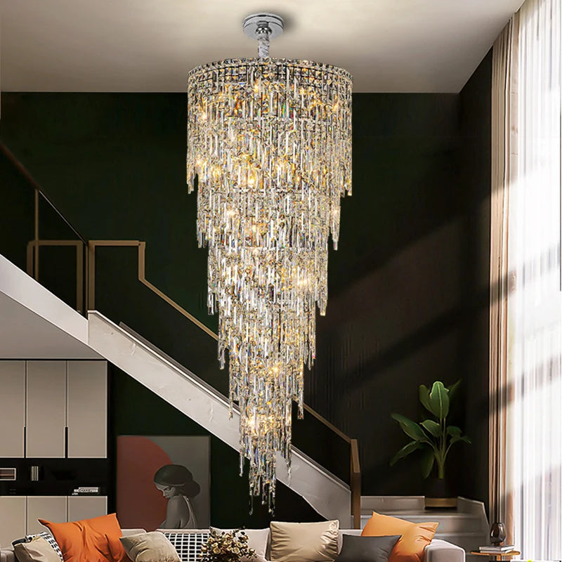 AMALFI COAST SPIRAL STAIRCASE CHANDELIER