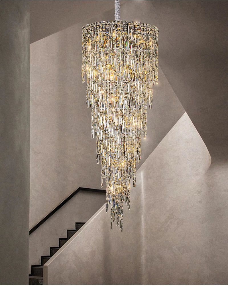 AMALFI COAST SPIRAL STAIRCASE CHANDELIER