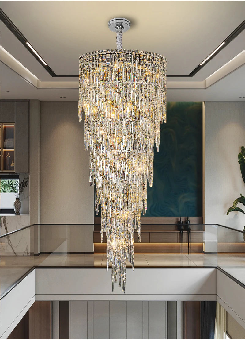 AMALFI COAST SPIRAL STAIRCASE CHANDELIER