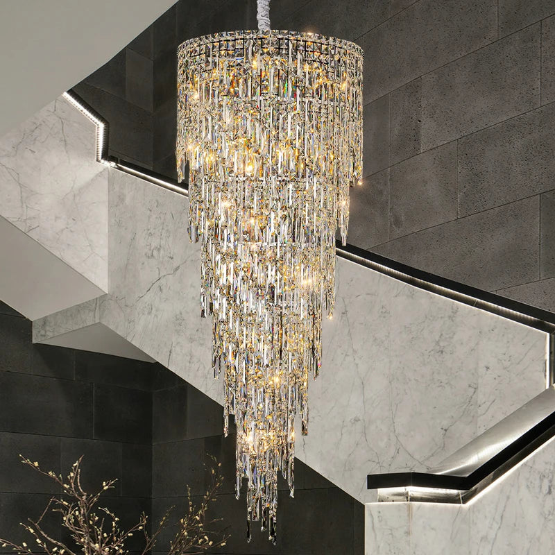 AMALFI COAST SPIRAL STAIRCASE CHANDELIER
