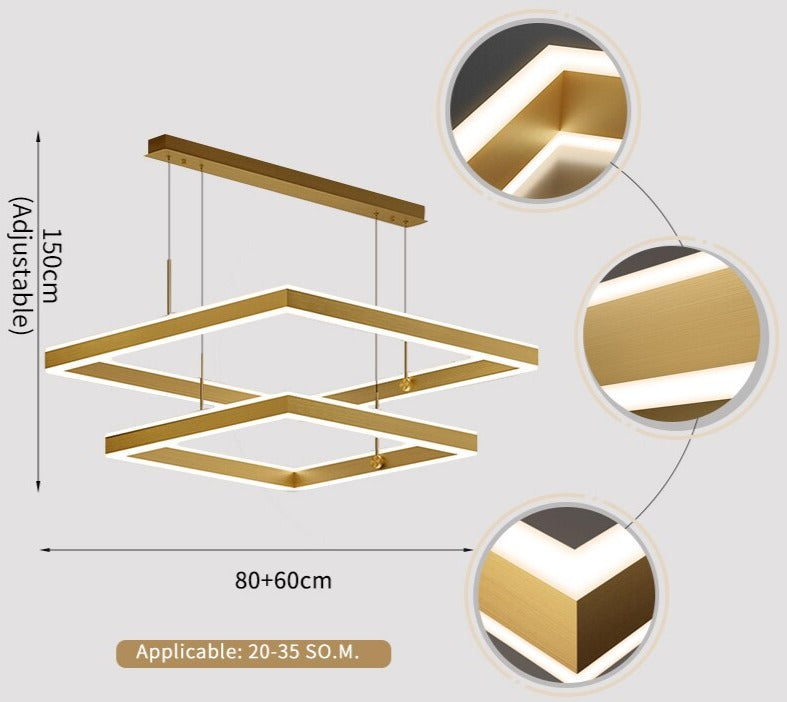 Verzanno Double Circular Chandelier