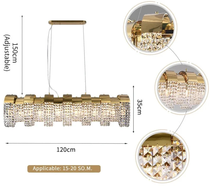 Capri Rectangular Chandelier