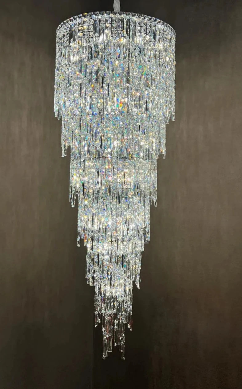 AMALFI COAST SPIRAL STAIRCASE CHANDELIER