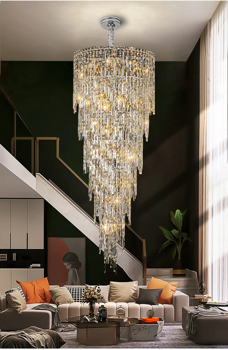 AMALFI COAST SPIRAL STAIRCASE CHANDELIER