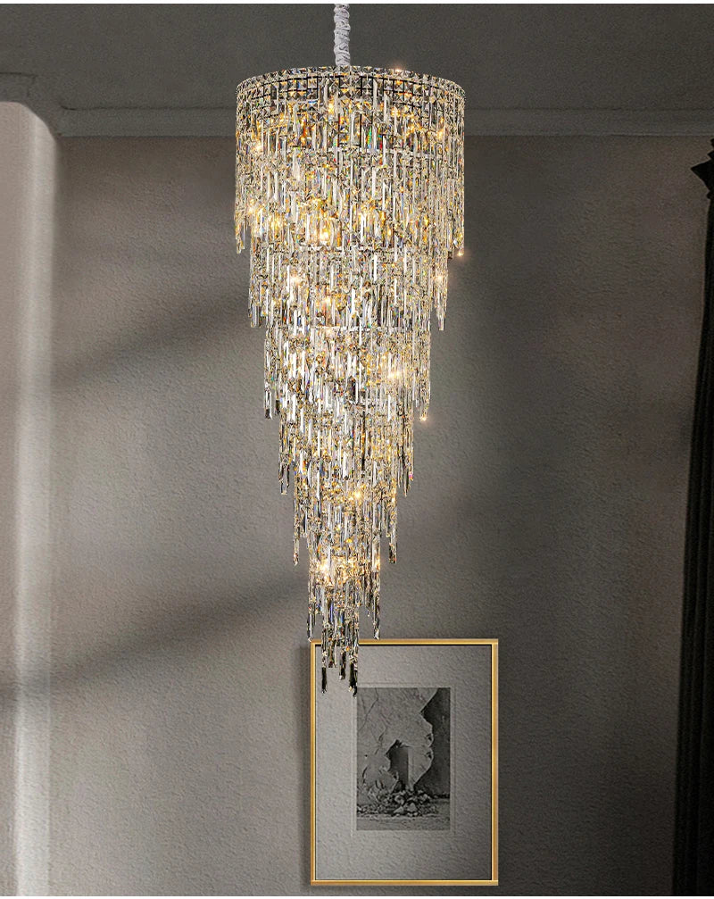 AMALFI COAST SPIRAL STAIRCASE CHANDELIER