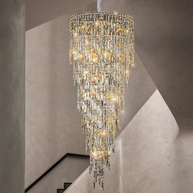 AMALFI COAST SPIRAL STAIRCASE CHANDELIER