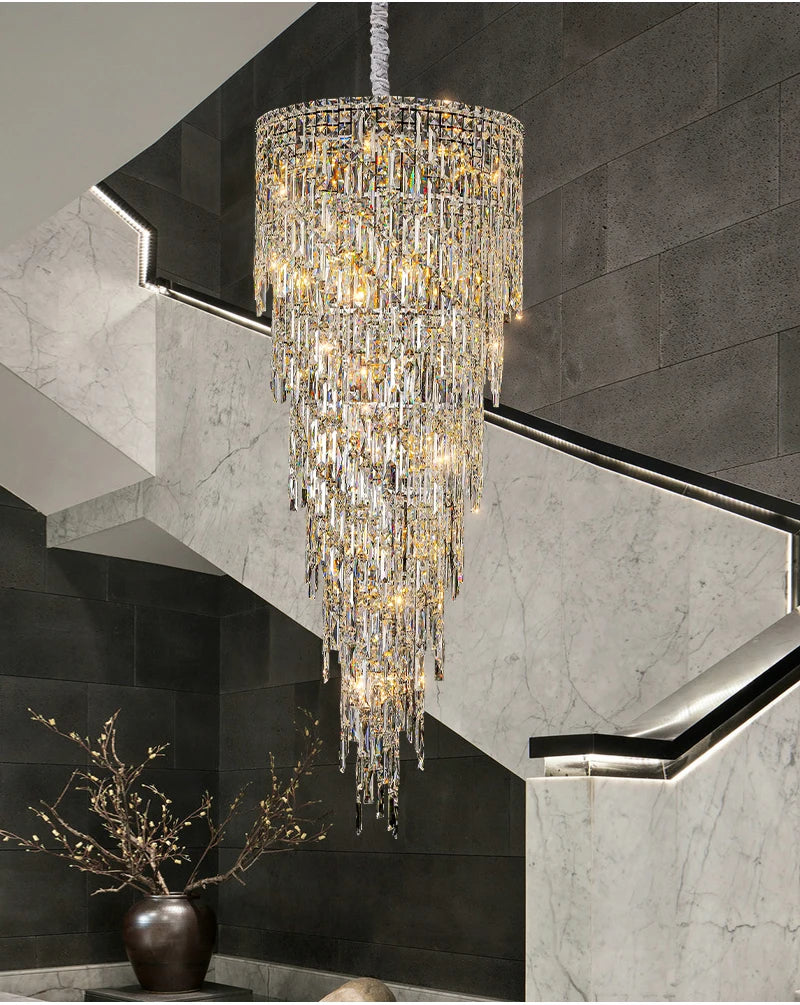 AMALFI COAST SPIRAL STAIRCASE CHANDELIER
