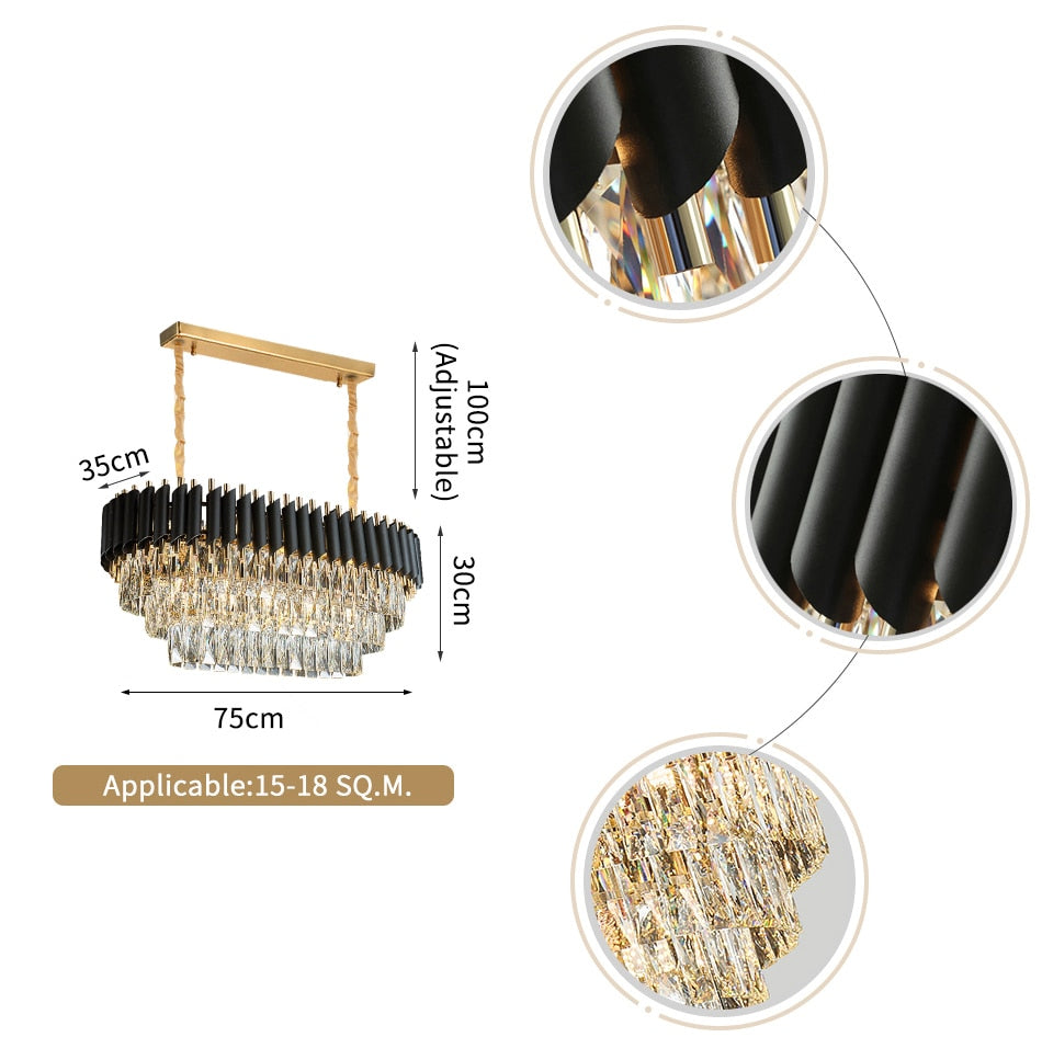 Milltimber Rectangular Chandelier