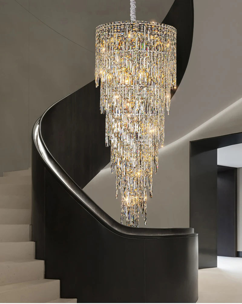 AMALFI COAST SPIRAL STAIRCASE CHANDELIER