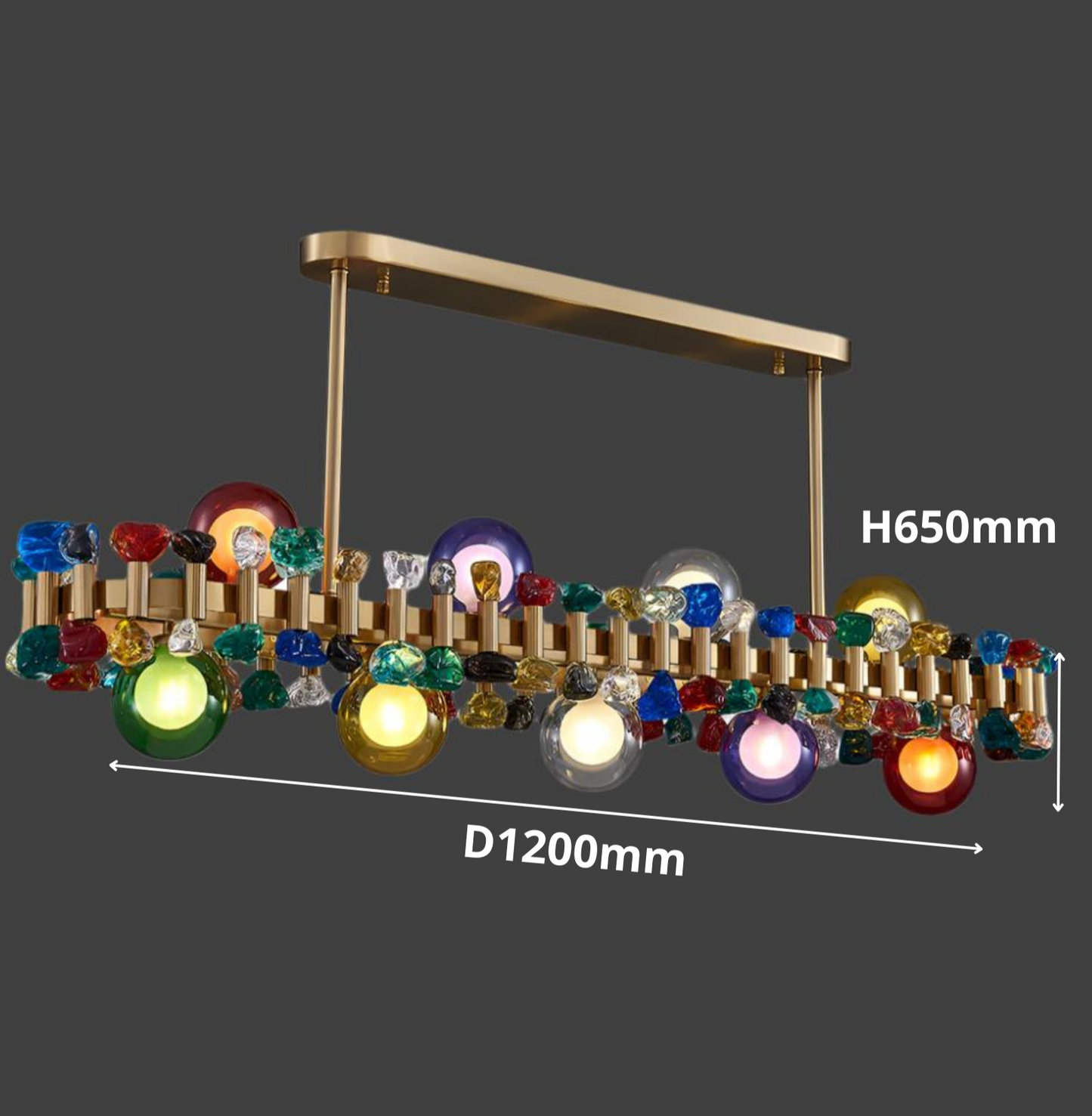 ALYTUS RECTANGULAR CHANDELIER II