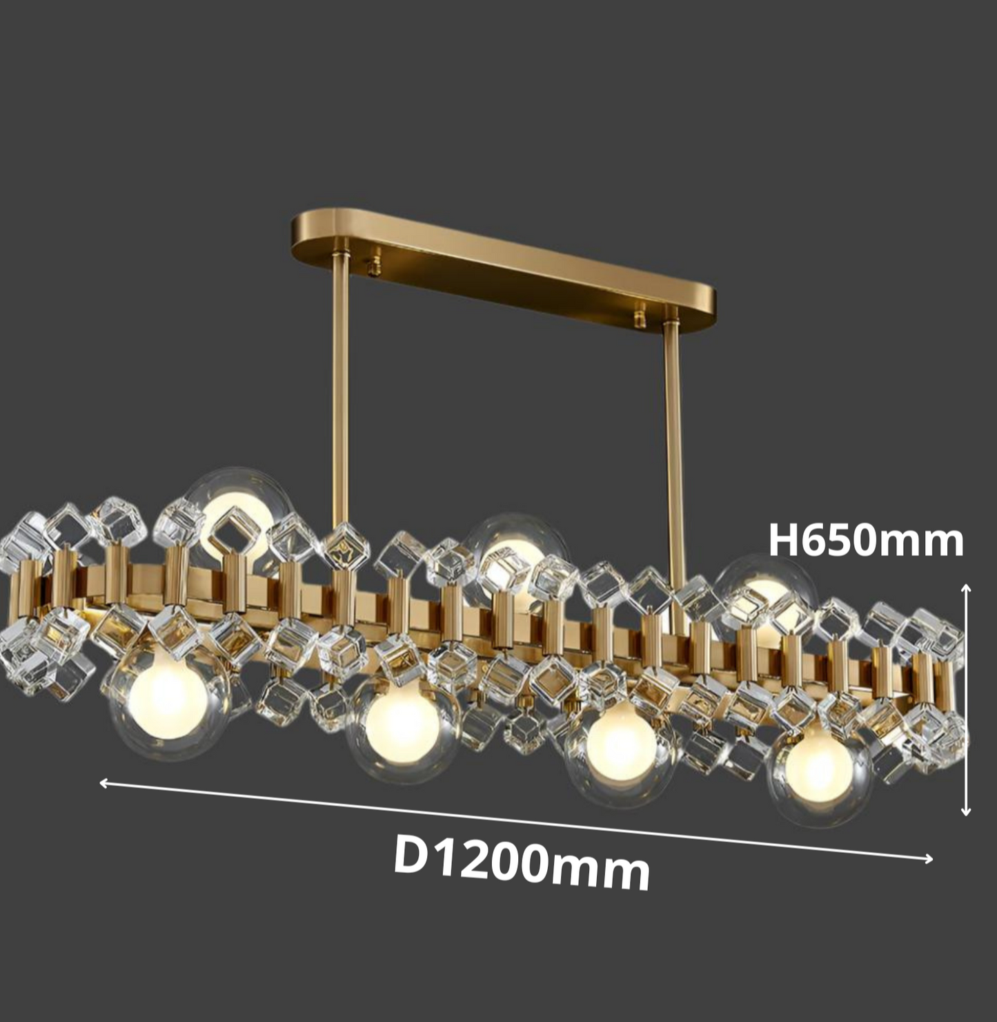 ALYTUS RECTANGULAR CHANDELIER II