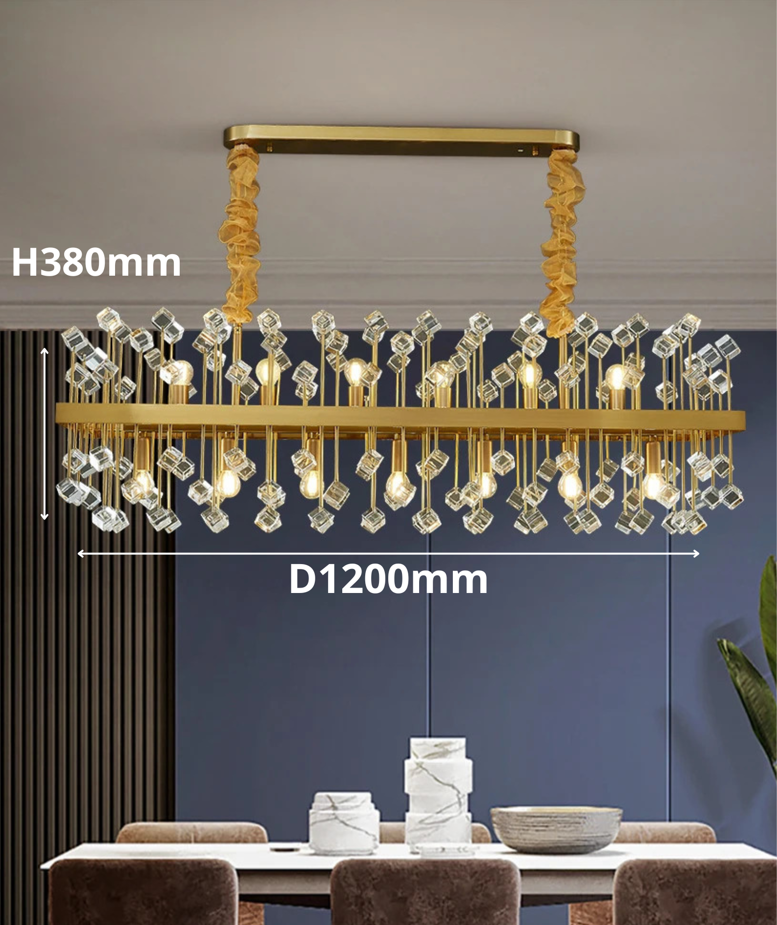 ALYTUS RECTANGULAR CHANDELIER
