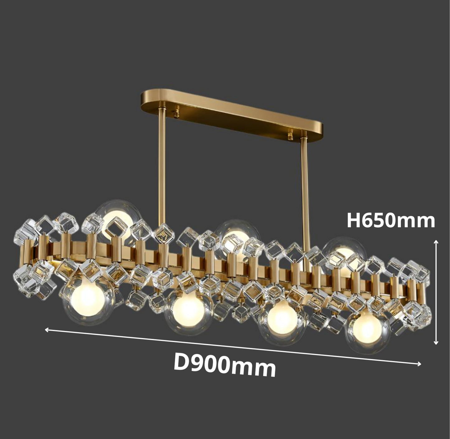 ALYTUS RECTANGULAR CHANDELIER II
