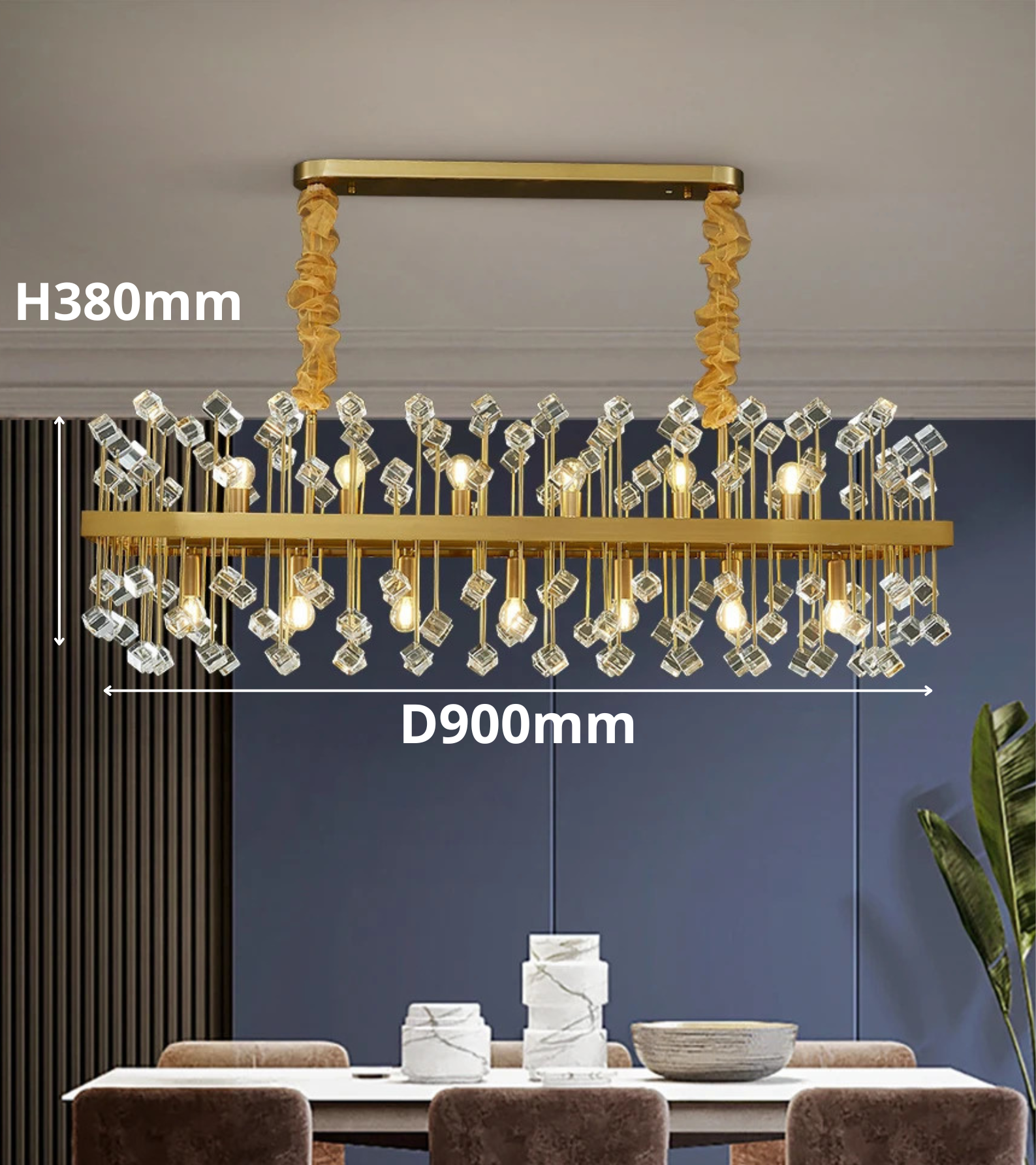 ALYTUS RECTANGULAR CHANDELIER