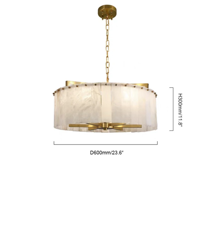 Classico Marble Circular Chandelier