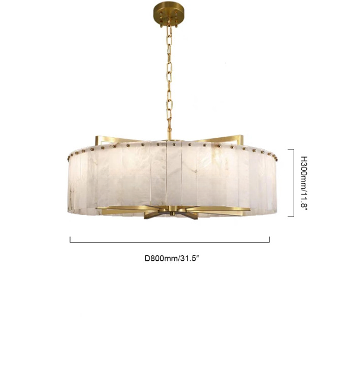 Classico Marble Circular Chandelier