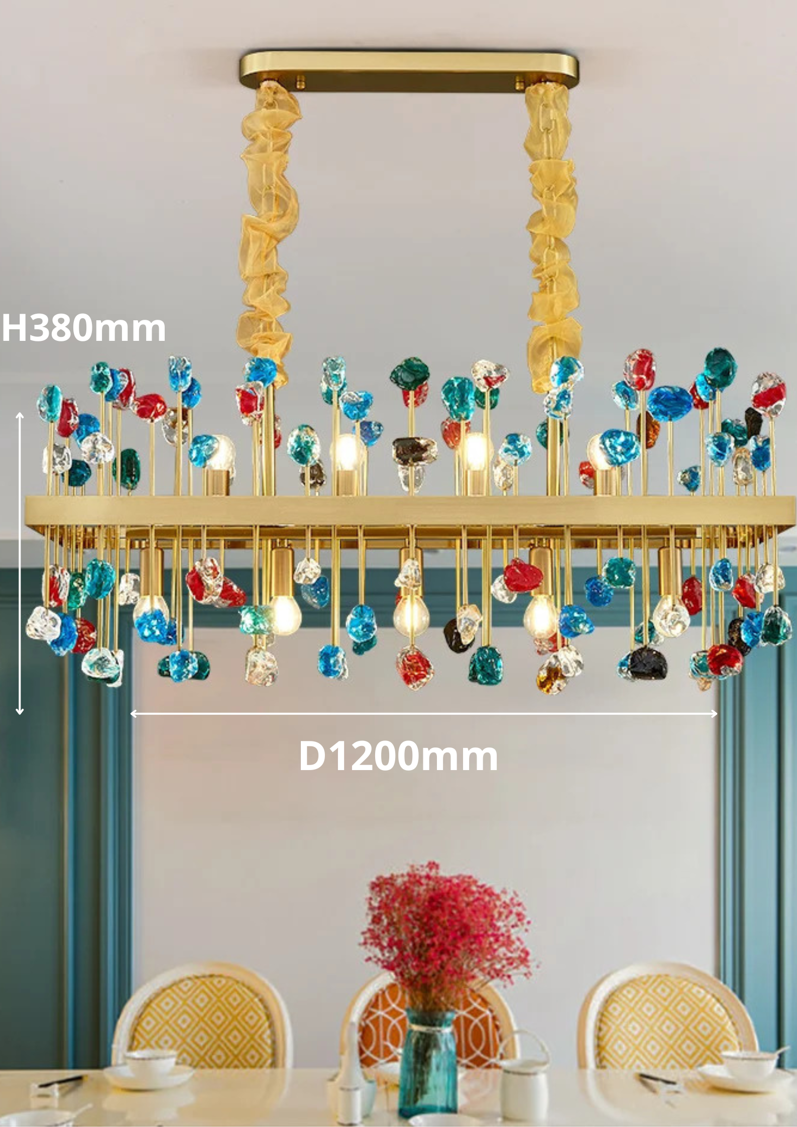 ALYTUS RECTANGULAR CHANDELIER