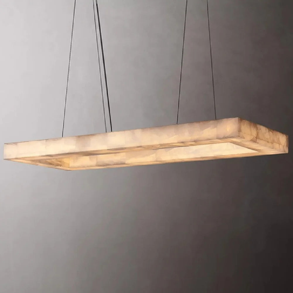 gEOMETRIC Marble Rectangular Chandelier