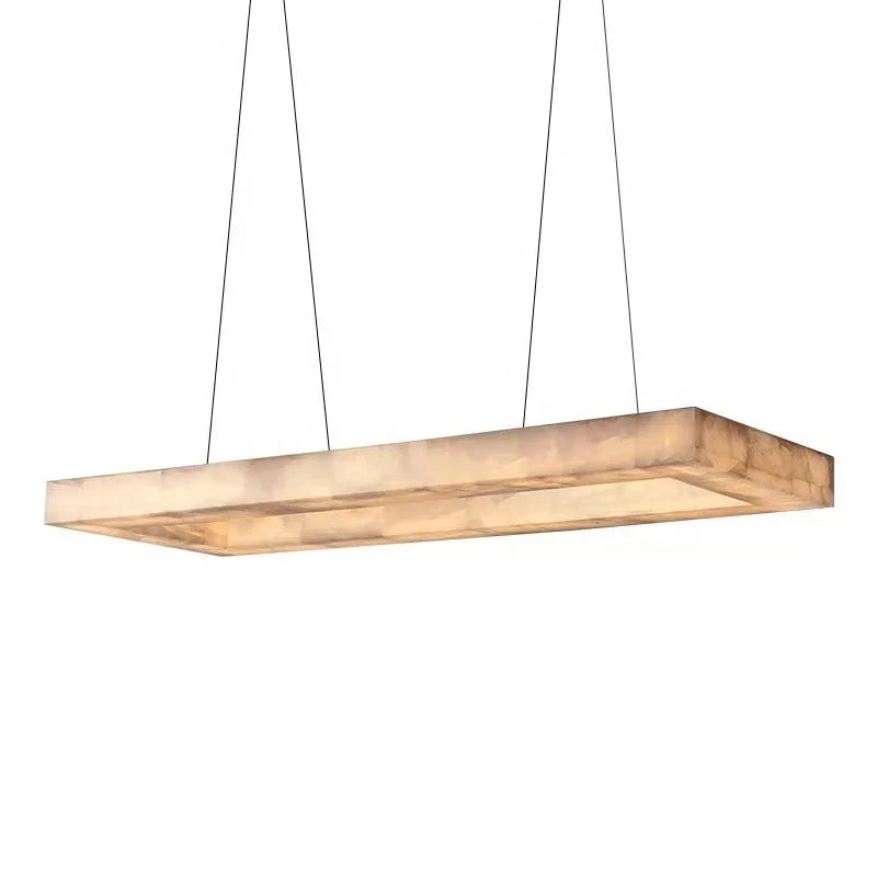gEOMETRIC Marble Rectangular Chandelier