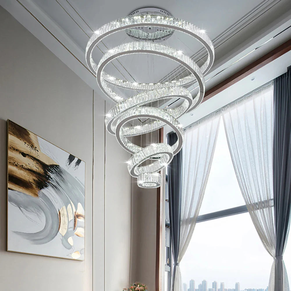 Oia Ring Staircase Chandelier