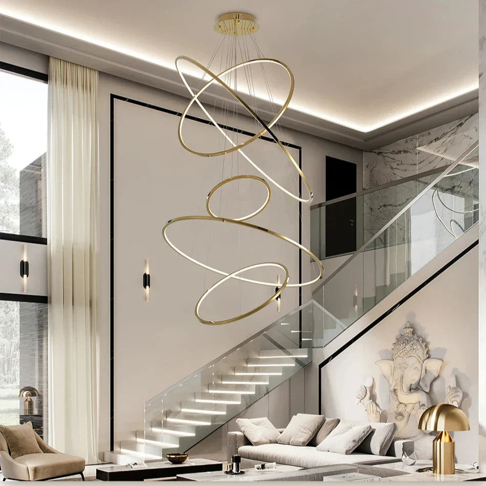 Marcello Ring Staircase Chandelier