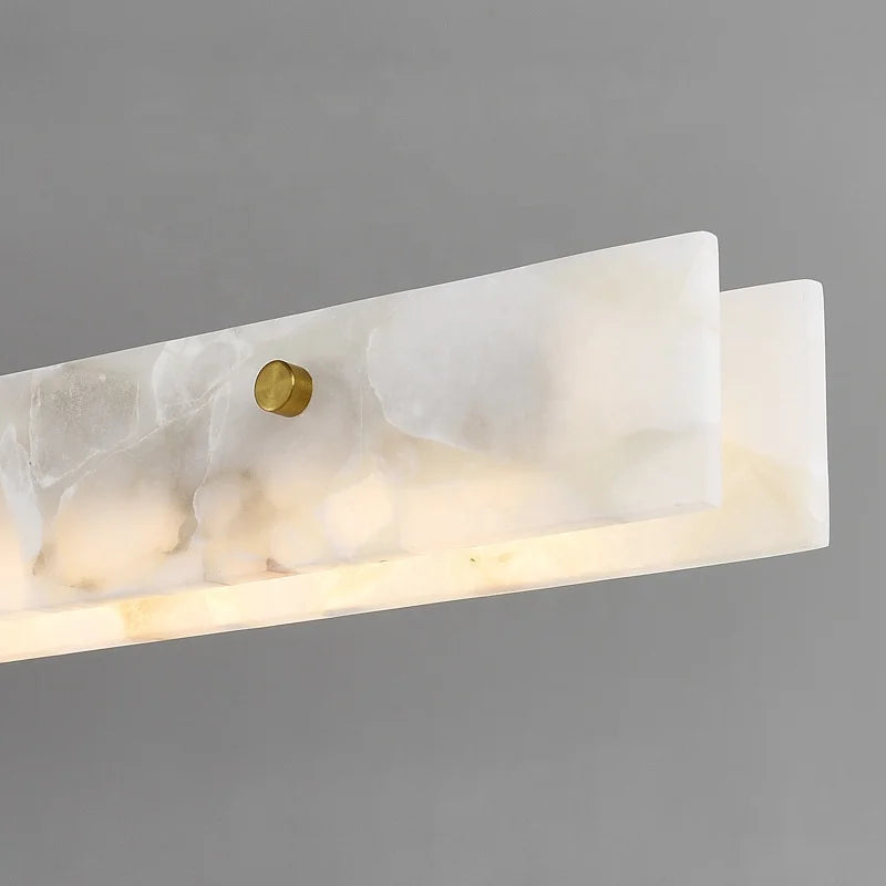 gEOMETRIC  Marble Linear Chandelier