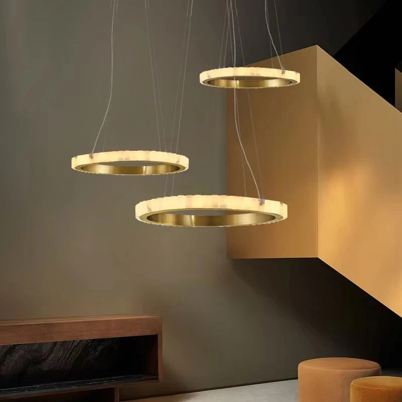 Nerja Marble Circular Chandeliers