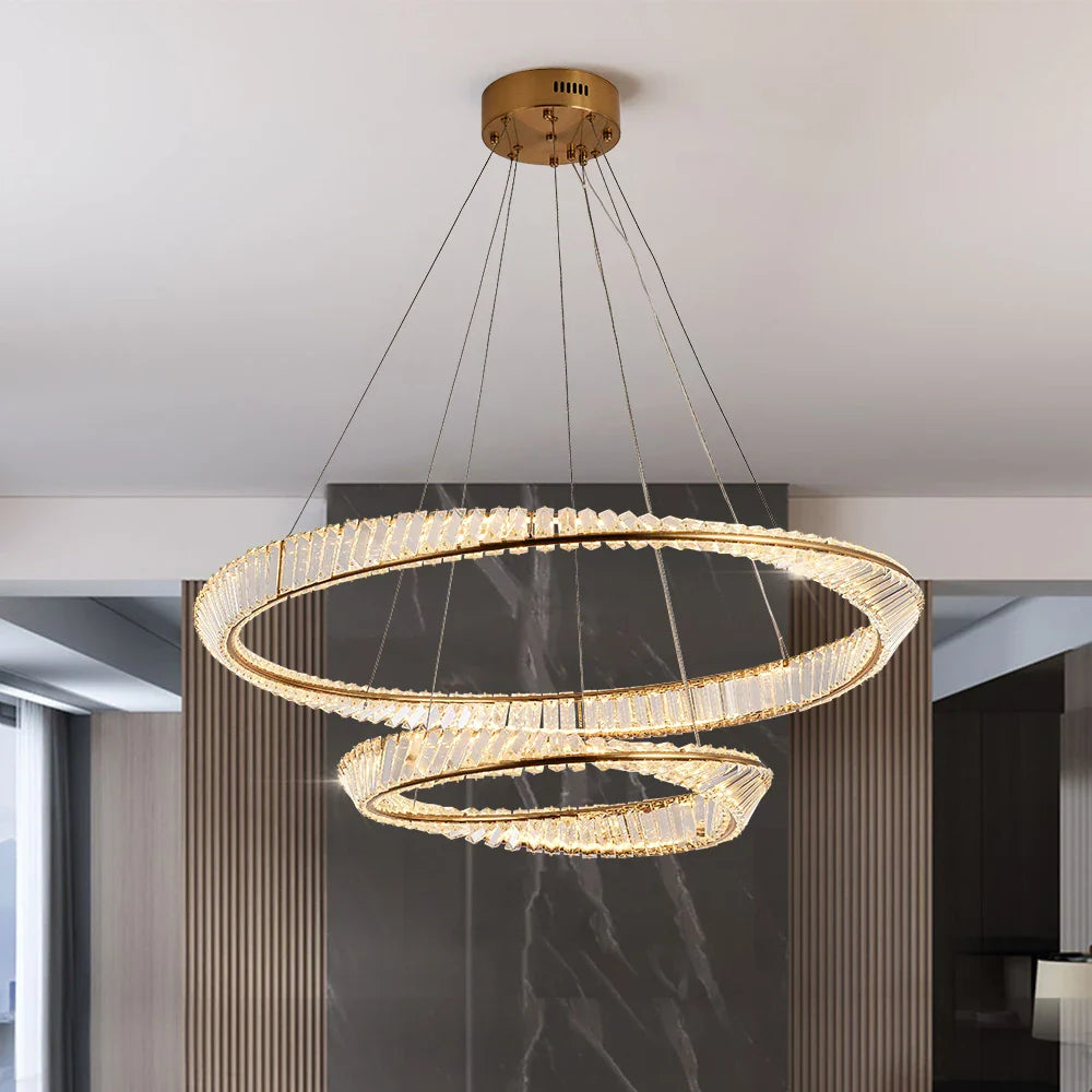 Melia Double Ring Circular Chandelier