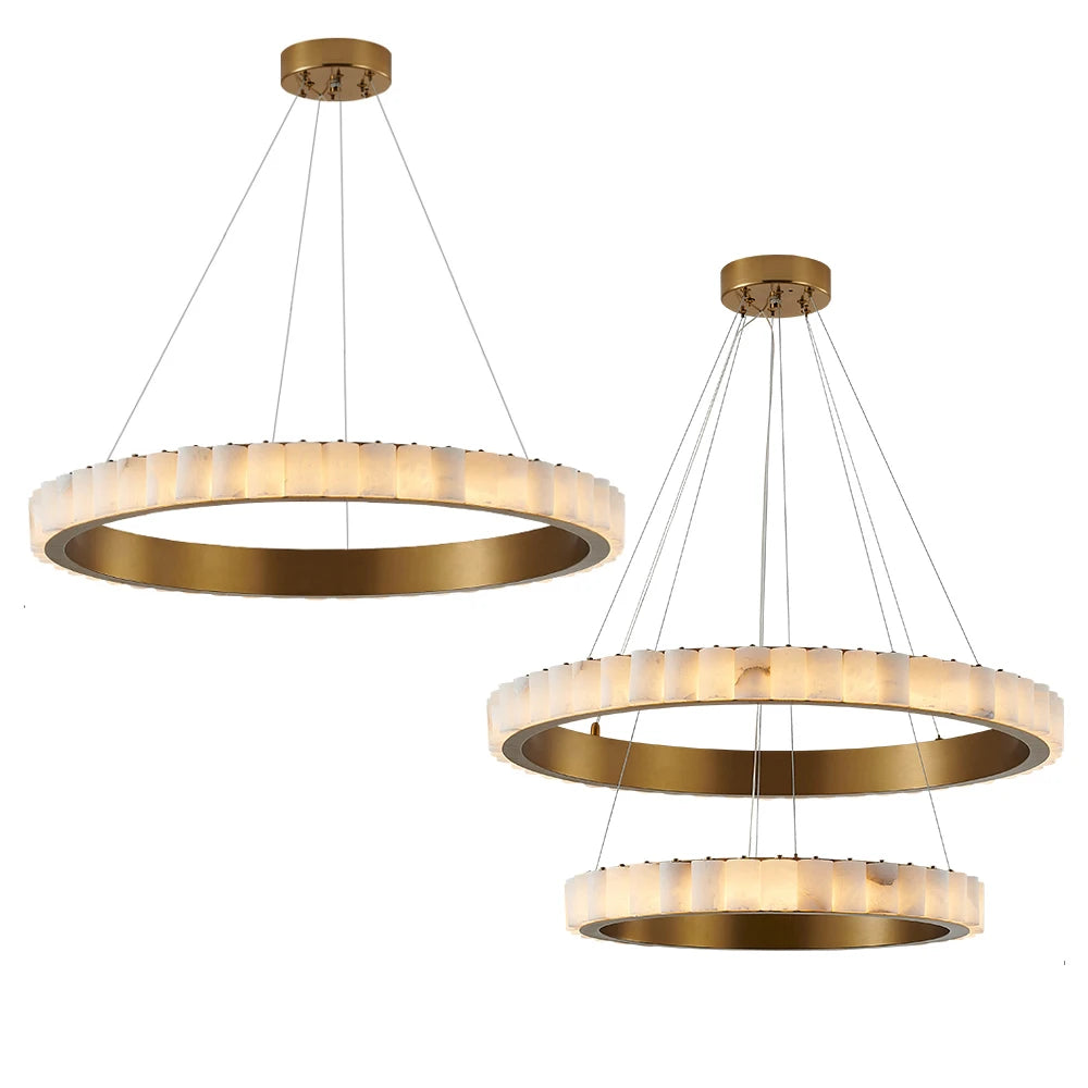 Nerja Marble Circular Chandeliers