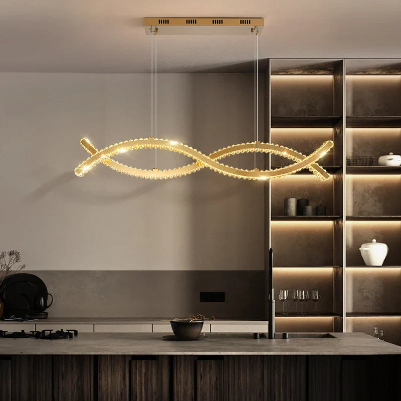 Oia Rectangular Chandelier II