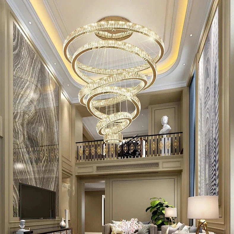 Oia Ring Staircase Chandelier