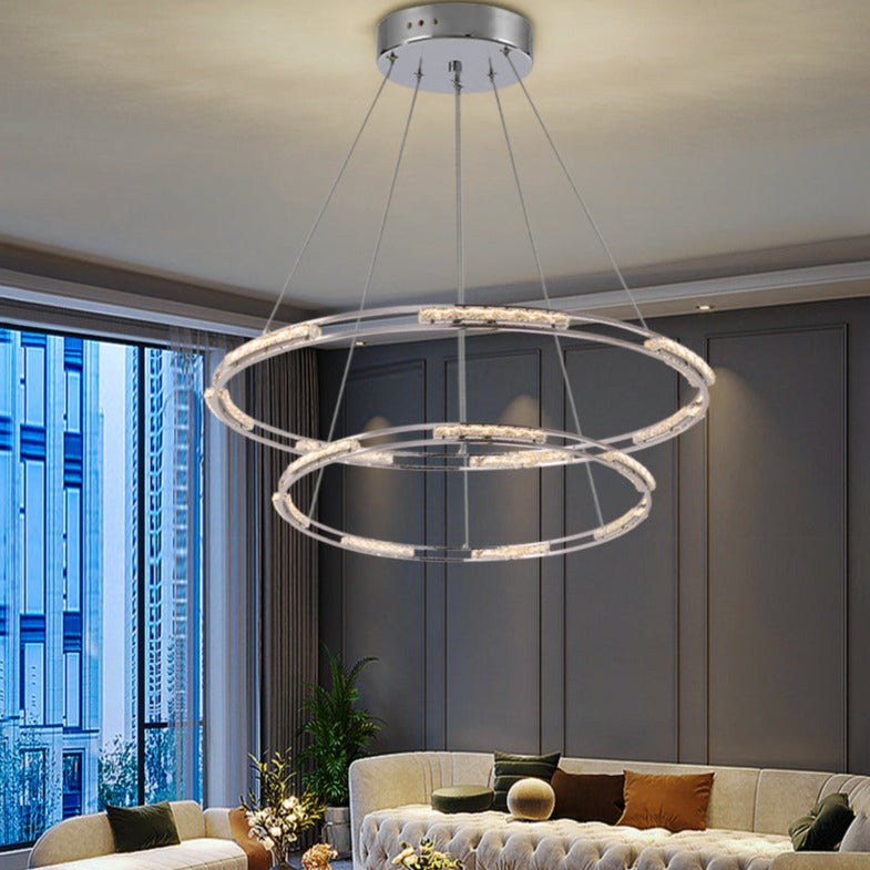 Vermacelli Double Ring Chandelier