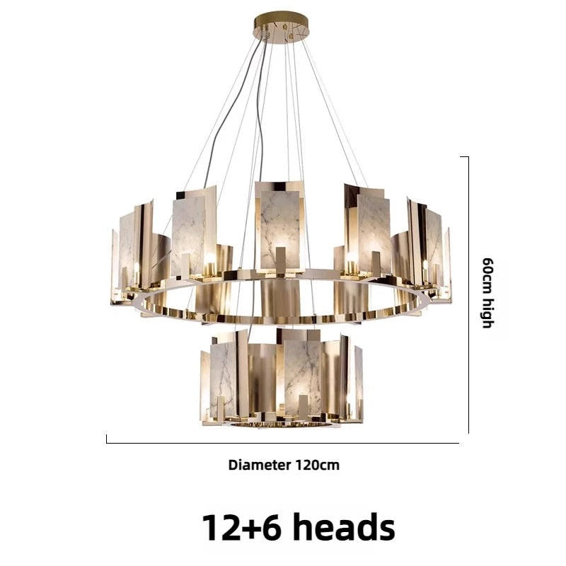 The Vénuz II Circular Chandelier